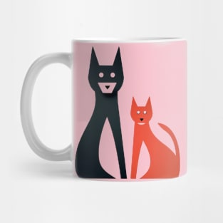 Cat and Dog - partners in crime Mug